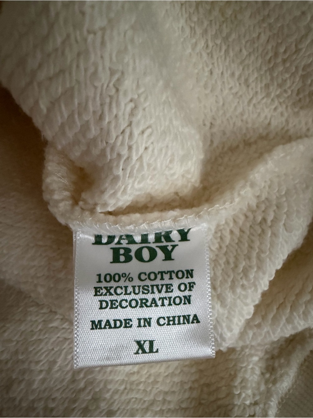Dairy Boy NWT Dairy Girl Summer Crewneck Sweatshirt Cherry Size XL 100% Cotton - Picture 6 of 8